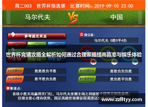 世界杯竞猜攻略全解析如何通过合理策略提高赢率与娱乐体验
